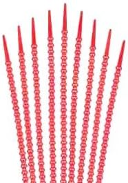 Millepede, UL 1565 ("Plenum") Mille-Tie, Color: Red, Material: Custom Polymer, Dimensions: 12”L x .35”W x .04”H, Qty: 1 pack (100/Pack)