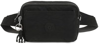 ABANU MULTI Piccola borsa a tracolla trasformabile in marsupio, Black Noir (Nero)