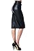 82-9014FL-BLK Women'S Casual To Office Wear Below Knee Pencil Skirt - Black S
