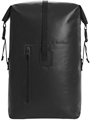 Sinotop 40L Waterproof Backpack Roll Top Dry Bag with Front-Zippered Pocket Ultralight Outdoor Water Sports Riding Travel Mountaineering Boating Fishing Kayaking Swimming Rafting