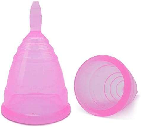 Windsleeping 2 Pack Menstrual Cup Diva Period Cups - Before Childbirth - Best Alternative to Tampons and Cloth Sanitary Napkins (Medium Size)