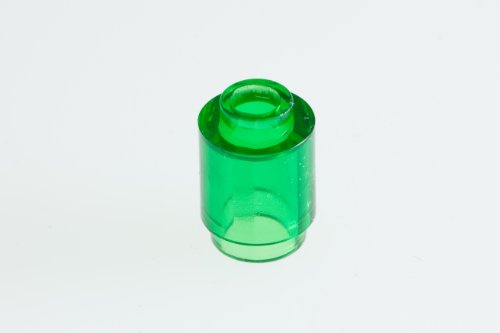 200x Lego Transparent Green 1x1 Round Bricks Super Pack