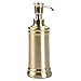 MetroDecor mDesign Bath Accessory Set, Soap Dispenser Pump, Toothbrush Holder, Tumbler, Soap Dish- 4 Pieces, Soft Brass