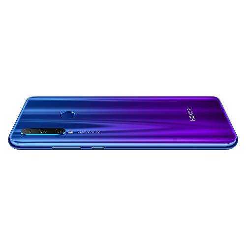 HONOR 20 Lite Dual-SIM 128GB Factory Unlocked (GSM Only, No CDMA) 4G/LTE Smartphone International Version (Phantom Blue)