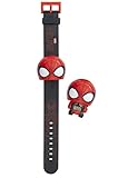 BulbBotz Boy's 'Marvel Avenger's Spiderman' Digital Plastic Watch, Color: Blue (Model: 2021869)