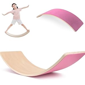 Supaliss バランスボード 木製 子供 大人 体幹トレーニング 室内遊具 フィットネス ダイエット器具 ヨガ