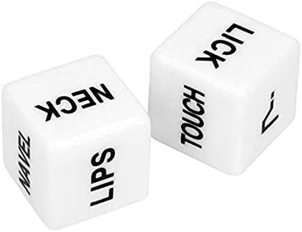 Flirt Dice Toys New Funny Play Romance Craps Dice Pipe for Lover Humour Flirt Toys Gifts Pack of 2