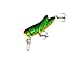 Rebel Lures Crickhopper Cricket / Grasshopper Crankbait Fishing Lure, 1 1/2 Inch, 1/4 Ounce, Fire Tiger, Crickhopper (3/32 oz)