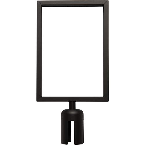 Flexibarrier Information Board A4/A3 Landscape for Posts with Webbing (Black, A4 Vertical)