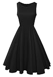 Anni Coco Women's Classy Audrey Hepburn 1950s Vintage Rockabilly Swing Dress