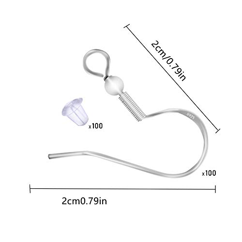 1 Sterling+Earring+Hypo+allergenic+Jewelry+Findings