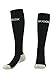 MDSOX Graduated Compression Socks for Men & Women 20-30 mmHg (Black, XL) Best Stockings for Nurses, Travel, Running, Maternity Pregnancy, Varicose Veins, Medical, Blood Circulation, Leg Recovery