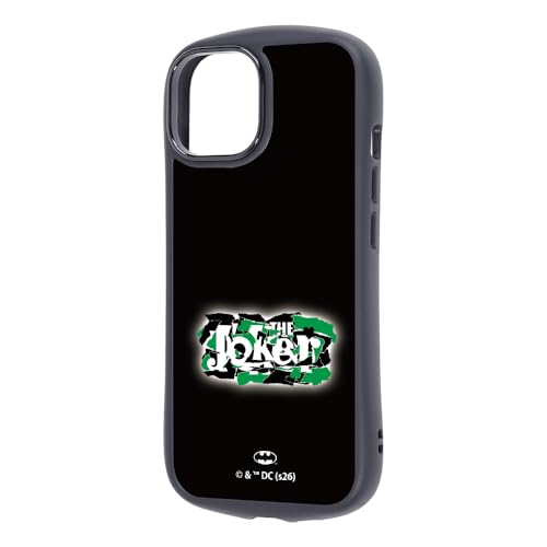 レイ・アウト iPhone 15 14 13 用 ケース バットマン ジョーカー ロゴ キャラクター Puffull 耐衝撃 バンパー ハイブリッド RC-WP51CMD2B/BM25
