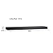 Wellpro 1169012522 Welland 36 Inch x 6 Inch x 2 Inch Austin Wall Shelf Display Floating Shelves Black