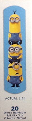 Minions Bandaids ~ 20 Piece ~ Self Adhesive Flexible Sterile Bandages - //coolthings.us