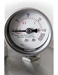 Buffalo QCP435 37-Quart Stainless Steel Pressure Cooker Pressure Guage Steam Gauge