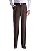 Haggar mens Big & Tall Premium Comfort Classic Fit Pleat Front Dress Pants, Dark Chocolate, 54W x 30L US