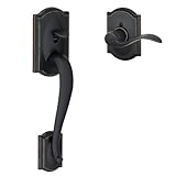 Schlage FE285-CAM-ACC-CAM-LH Camelot Lower Handle Set for Electronic Keypad with, Aged Bronze