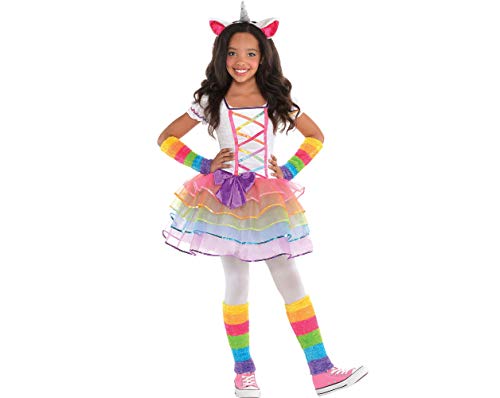 Amscan Girls Rainbow Unicorn Costume - Small (4-6)