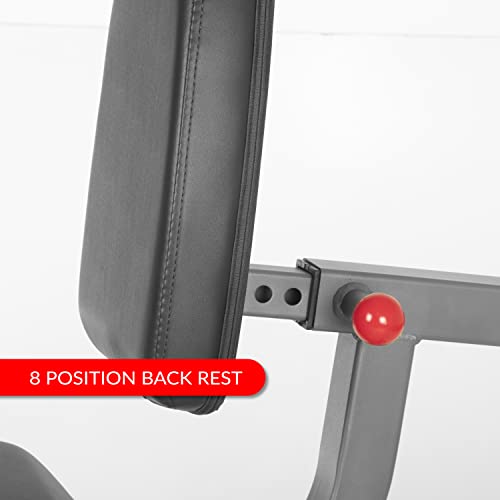 XMark Leg Exercise Machine with Rotary Leg Extension and Leg Curl