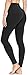 QUEENIEKE Women Yoga Leggings Workout Tights Running Pants Size M Color Midnight Black Long