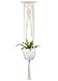 Mkono Macrame Plant Hanger Indoor Wall Hanging Planter Basket Long Flower Pot Holder Boho Home Decor, 46 Inch