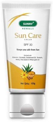 Bakson's Sunny Sun Care Cream SPF 30 with Aloevera, Calendula, Sandalwood Oil & Turmeric 100gm Pack of 2