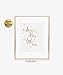 DIGIBUDDHA Dream Big Little One Gold Foil Decor Gold Nursery Decor Wall Art Print Calligraphy Girls Room Metallic Kids Poster 8 inches x 10 inches A10