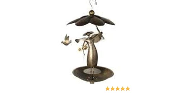 Amazon Com Blue Handworks Garden Fairy Bird Feeder Wild Bird