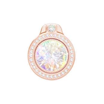 lenoup Glitter Bling Bling Phone Ring Holder,Sparkle Phone Ring Artificial Diamond Stand,Rhinestone Cell Phone Finger Ring for Phones,Pad(Rose Gold)