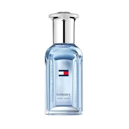 – Tommy New York Eau de Toilette 30 ml – Perfume para Hombre – Fragancia Fougère Especiada – Notas Especiadas y Amaderadas – Frasco de Vidrio Azul