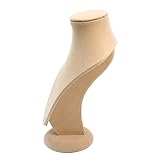 Velvet Necklace Bust Jewelry Pendant Display Presentation Hanger Holder Stand