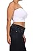 Bubble B Women's Plus Size Seamless Solid Bandeau Tube Top One Size White