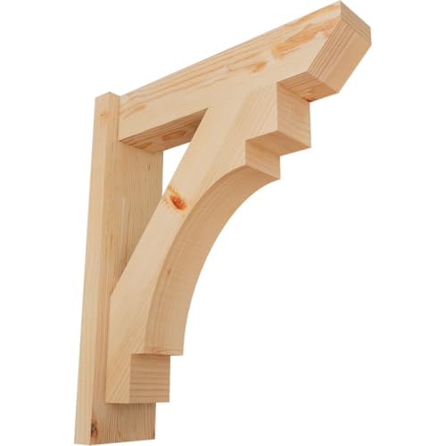 5 1/2"W x 20"D x 24"H Merced Slat Smooth Outlooker, Douglas Fir