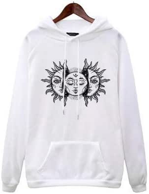 sun moletom com capuz merino