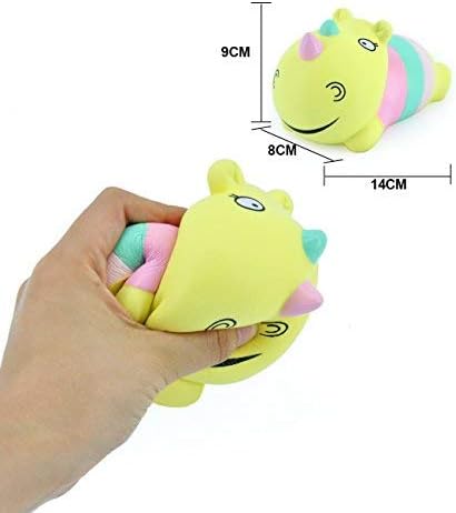 WOOW Squishy Slowing Rising - Rhino with Banana Scent, 25+ Seconds Rising (New)
