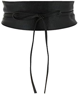 FASHIONGEN - Woman leatherette waisband Obi Belt, MICA