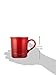Le Creuset of America Stoneware Set of 2 Mugs, 12-Ounce, Cerise (Cherry Red)