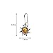 Ian and Valeri co. Amber Sterling Silver Sun Earrings