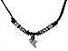 Real Tiger Shark Tooth Necklace - Spiral Necklace - Surfer Necklace - Unisex - Black Color