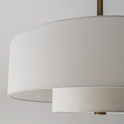 Hunter - Brookside Indoor Fandelier With Light, Remote, 30-inch, Casual-style, 3-speed WhisperWind Motor, 52974, Ceiling Fans for living rooms, bedrooms, home offices, kitchens (Luxe Gold) | Compact indoor fandelier with enclosed blades, LED light, remote, and statement style for bedrooms, offices, or small spaces.
