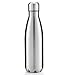 Insulated Water Bottle, 17oz(500ml) DoerDo Double Wall Vacuum Stainless Steel Bottle With A FREE Gift of Cleaning Brush For Outdoor Sports, Cola Shape Keep Cold Or Hot, Multi Color