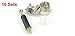 URBEST® 10 Sets Furniture Side Connecting 15 x 12mm Cam Fitting Dowel Pre-inserted Nut