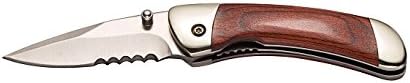 Parker River Classic Pocket Knife Personalized Engraved Gift Package (Red Grain Wood Handle)