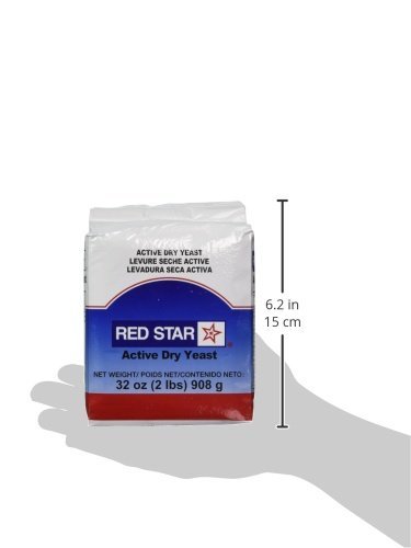 RED STAR BAKING YEAST, VACUUM PACKED, 2-POUND ( MULTI-PACK)5