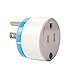 HAOZEE Z Wave Plus Mini Smart Power Plug Home Automation Zwave Outlet Energy Monitoring Works with SmartThings & More