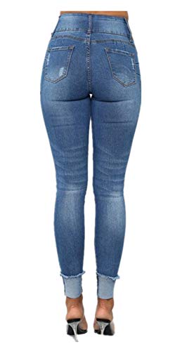 Women's Boyfriend Jeans Ripped Hole Distressed Stretchy Jeans Skinny Jeans