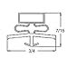 True 810809 Door Gasket For TSSU / TUC / TWT Prep Units