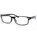 RETRO Nerd Thin Men Women Rectangular Frame Clear Lens Eye Glasses BLACK