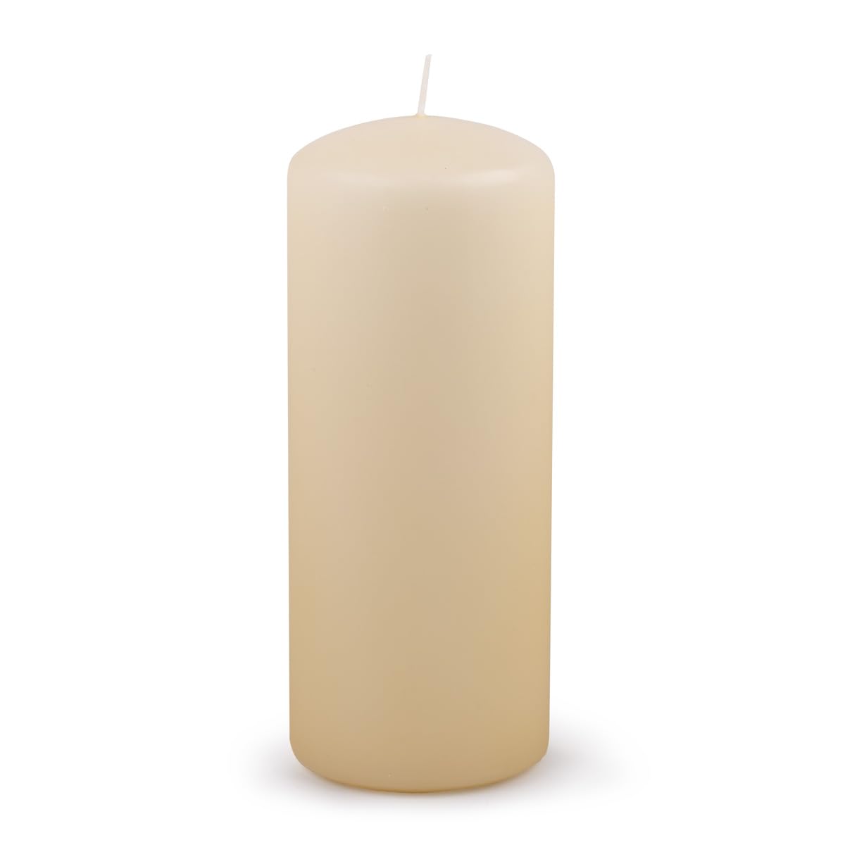 DONAU Home Pillar Candles Classic Candle/Cream Beige / 1 Piece / 20 x Diameter 8 cm Unscented/for Decoration / 100 Hours Burning Time/Decorative Candles Wax Candle/Table Candles Altar Candle